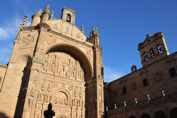 church of the san esteban convent in salamanca in spain 