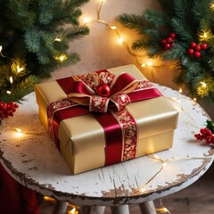 christmas tree and gifts