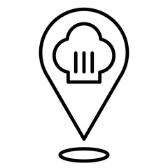 Restaurant Location Maps Icon