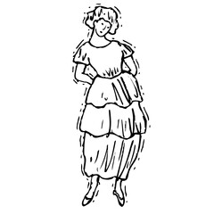 Fototapeta premium sketch of a person