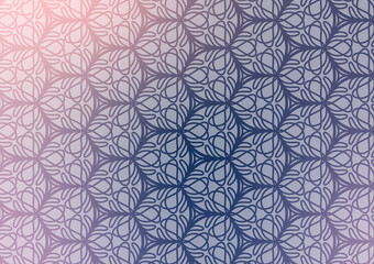 Fototapeta premium Abstract blue pattern line art geometry background