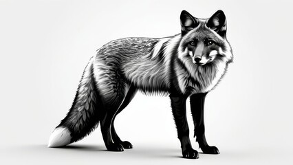 Obraz premium wolf black and white