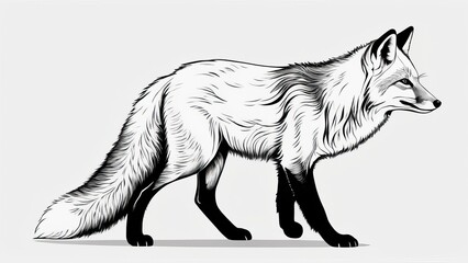 Obraz premium wolf vector illustration