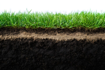 Grass and soil