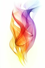 Fototapeta premium Colorful abstract wave design.