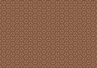 Fototapeta premium Geometric brown line pattern abstract art background