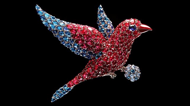Sparkling Bird Brooch