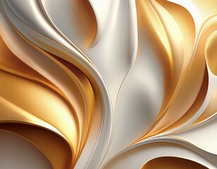 Fototapeta premium Background, iridescent, white and golden colored, color blending, seamless transition, full screen
