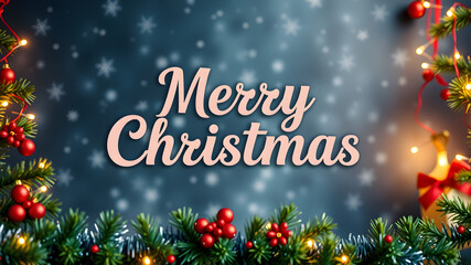 Merry Chirstmas Design Background Decorate. Generative AI