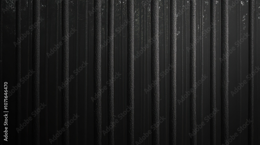 Poster a monochromatic abstract design featuring vertical lines with a textured surface