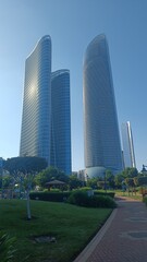 Obraz premium Abu Dhabi skyline and skyscrapers