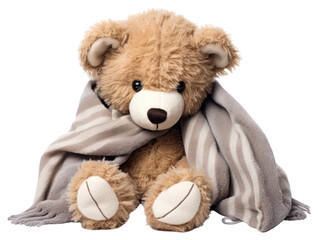 Obraz premium PNG Teddy bear plush toy white background.