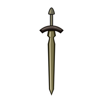 blade viking sword cartoon. weapon warrior, battle hilt, scabbard craftsmanship blade viking sword sign. isolated symbol vector illustration