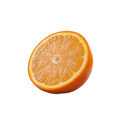 Freshly cut orange half showcasing vibrant color and texture