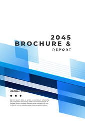 Modern Business Flyer Design With Colorful Geometric Patterns. Ideal for marketing, reports, and presentations, showcasing a contemporary style for global business solutions