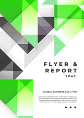 Fototapeta premium Modern Business Corporate Report Cover with Abstract Design