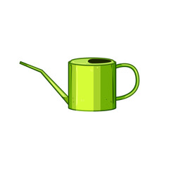 spout watering can metal cartoon. handle vintage, rustproof galvanized, outdoor indoor spout watering can metal sign. isolated symbol vector illustration