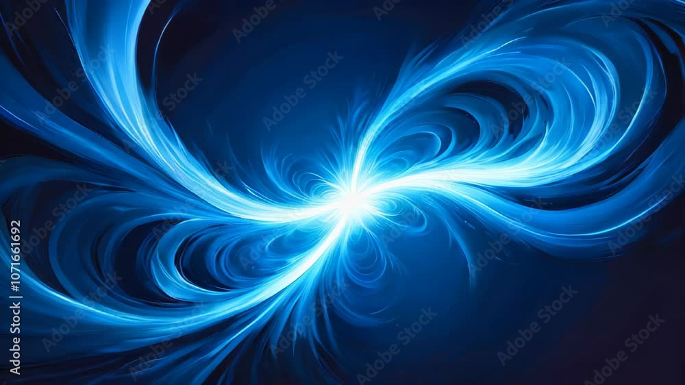 Wall mural blue abstract futuristic technology, cloud and data background