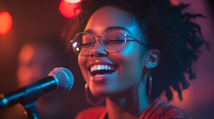 Singer delivers soulful performance with joyful smiles