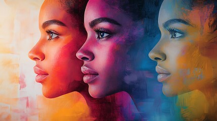 Explore the vibrant expressions of diversity in portrait art