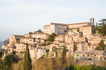 Fototapeta premium view of the town of Todi in Umbria