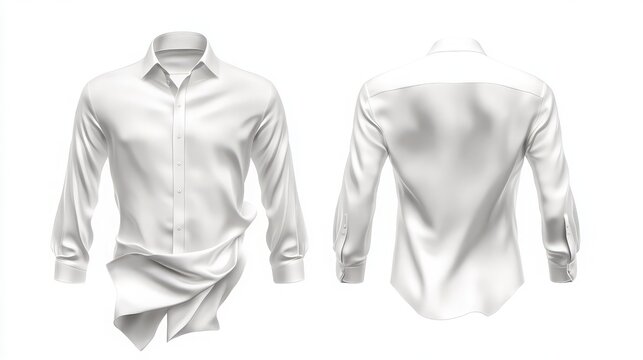 Adaptable white top series showcasing modern styles for all events with creative tailoring and versatile fits isolated on white background