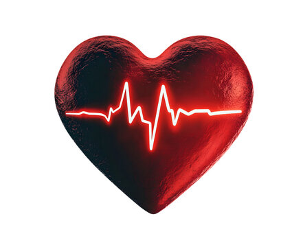 recommend clip art: Heartbeat / heart beat pulse flat icon for medical apps and websites