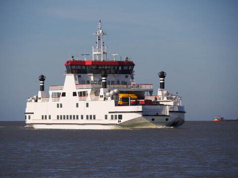 Ferry to island Ameland in the Netherlands