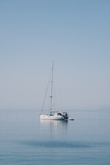 Obraz premium Sailing boat near Croatian coast