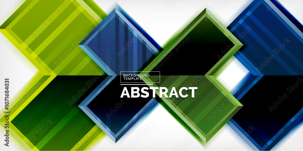 Aufkleber Arrow symbols created with 3d effects and line texture geometric abstract background