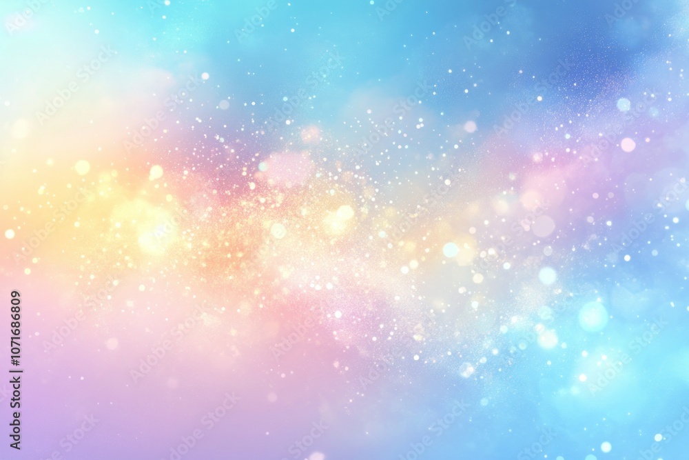 Poster soft abstract background with colorful bokeh effect
