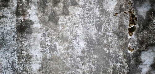 Ilustration grey long background. Gray grunge wall with cracks for backgrounds and overlays