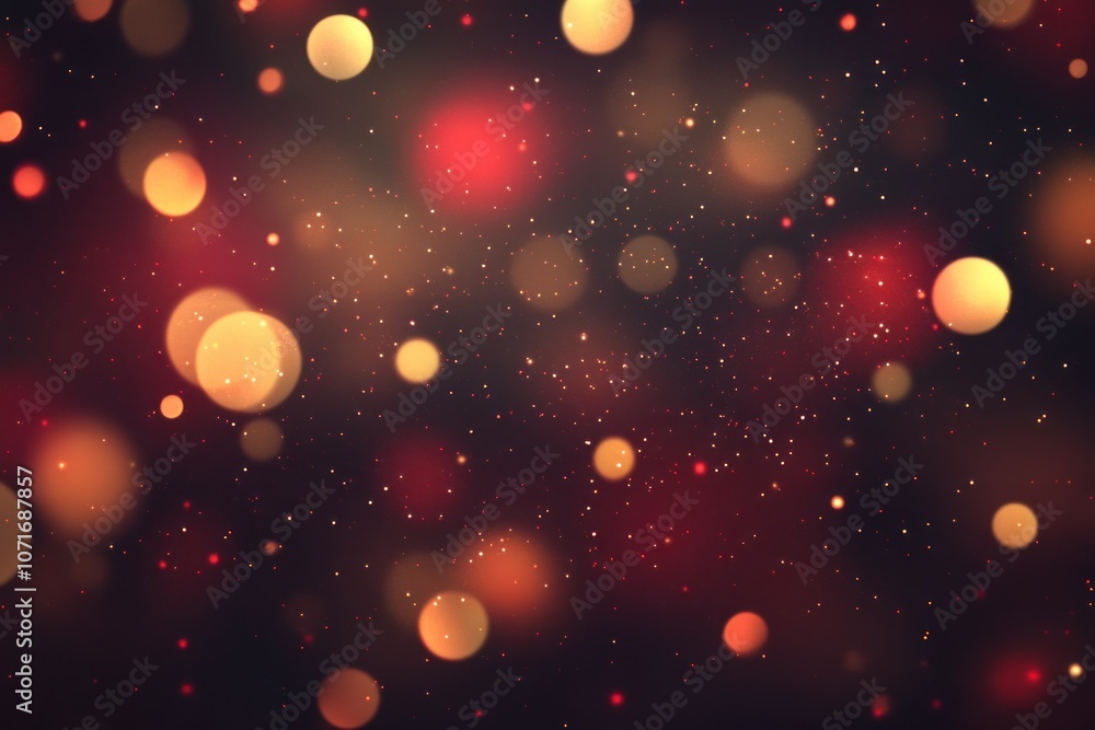 Poster abstract background with colorful bokeh lights