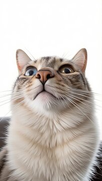 Generative AI, British Shorthair cat with heterochromatic eyes