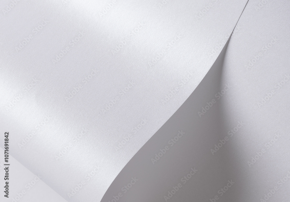 Poster Glossy designer paper background with a pearl white gradient, featuring a chic, wavy texture and subtle sparkle. This abstract, monochrome surface has a fine, layered structure