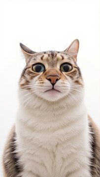 Generative AI, British Shorthair cat with heterochromatic eyes