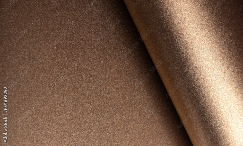 Aufkleber Glossy designer paper background with a shining gradient, featuring a minimalist and luxurious monochrome surface. Elegant folds and subtle glitter overlay add a chic, stylish