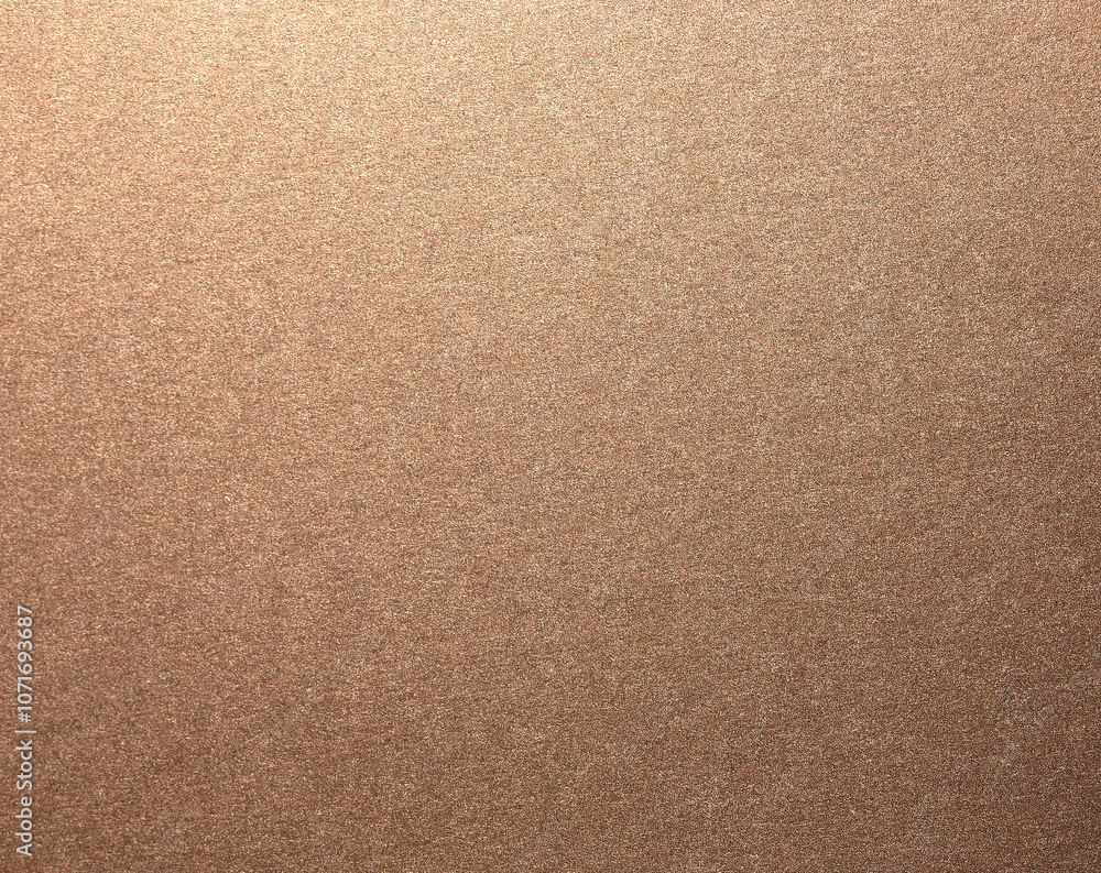 Leinwandbilder Glossy designer paper background with a rich bronze and copper gradient, featuring a warm, grainy texture with metallic flecks. Elegant and luxurious, Mocha Mousse color of year 2025