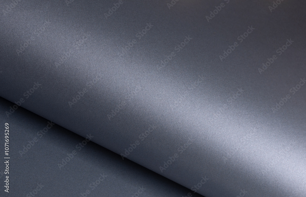 Aufkleber glossy designer paper background with a sleek metallic slate gray gradient, featuring wavy, reflecti
