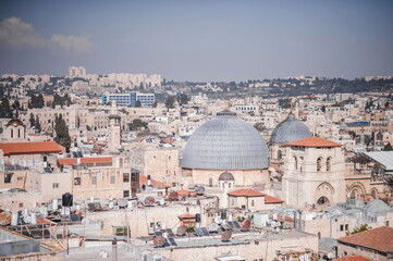 Obraz premium view over the city of Jerusalem 