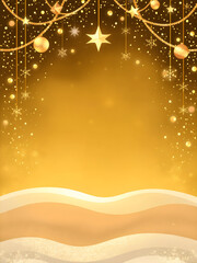 Enchanting Winter Wonderland: Classic Christmas Ornaments with Dark Blue and Golden Accents