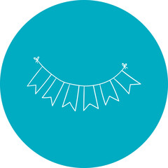 Happy birthday single vector icon