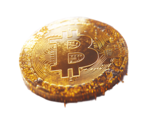 a close up of a coin