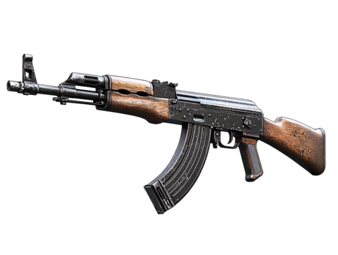 a close up of a gun