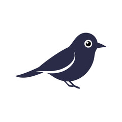 Bird silhouette  icon vector illustration 