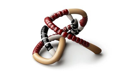 DNA with a white chromosome map