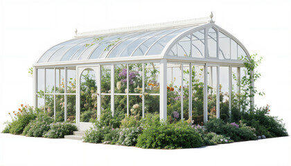 Fototapeta premium isolated greenhouse with plants