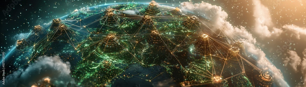Poster explore how ai pipelines transform sci-fi worlds with technology for enhanced connectivity