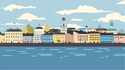 Helsinki's Waterfront- A Beautiful Finnish Cityscape