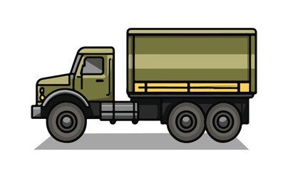 WebA Military Truck Vector Illustration